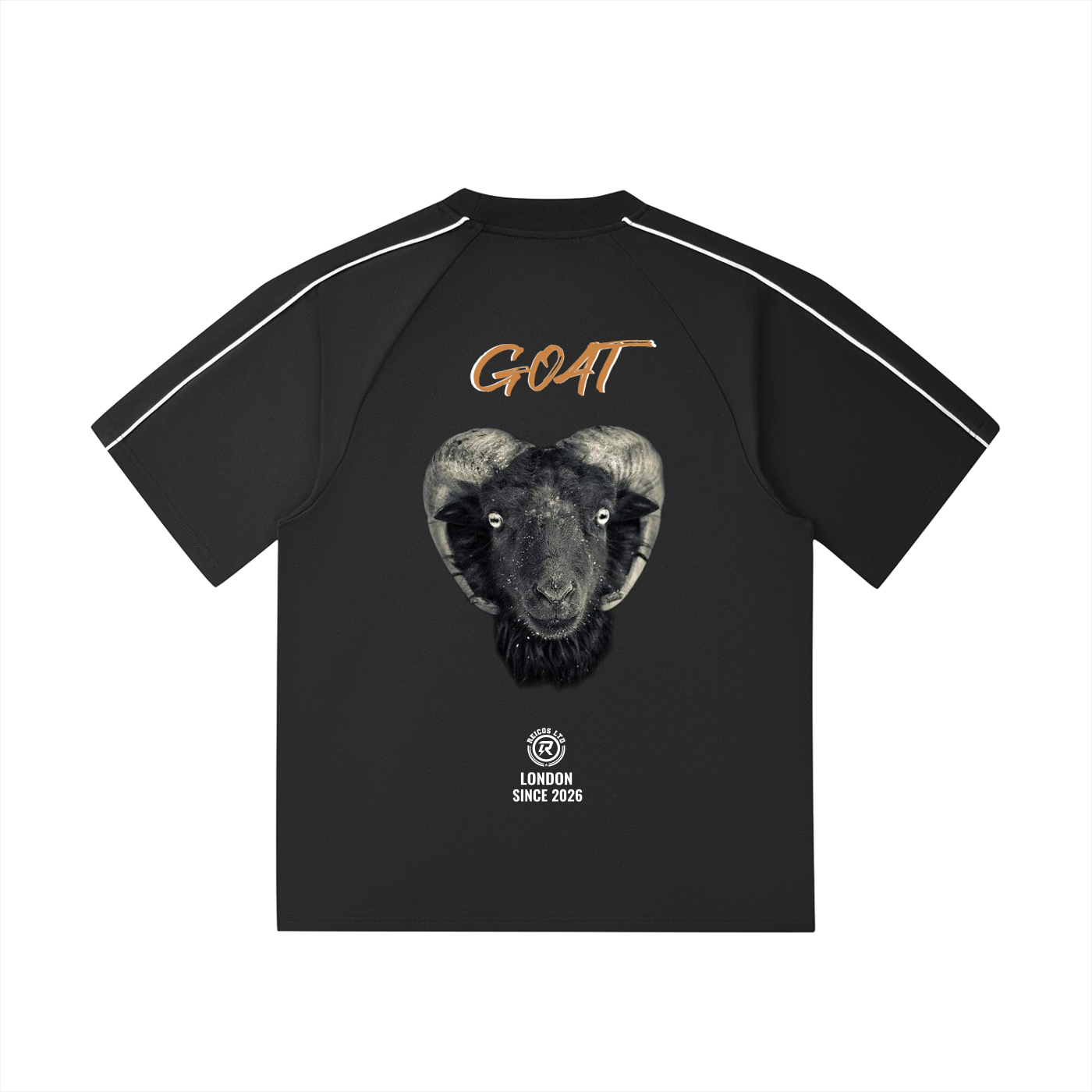 GOAT Contrast Stitch Raglan T-Shirt