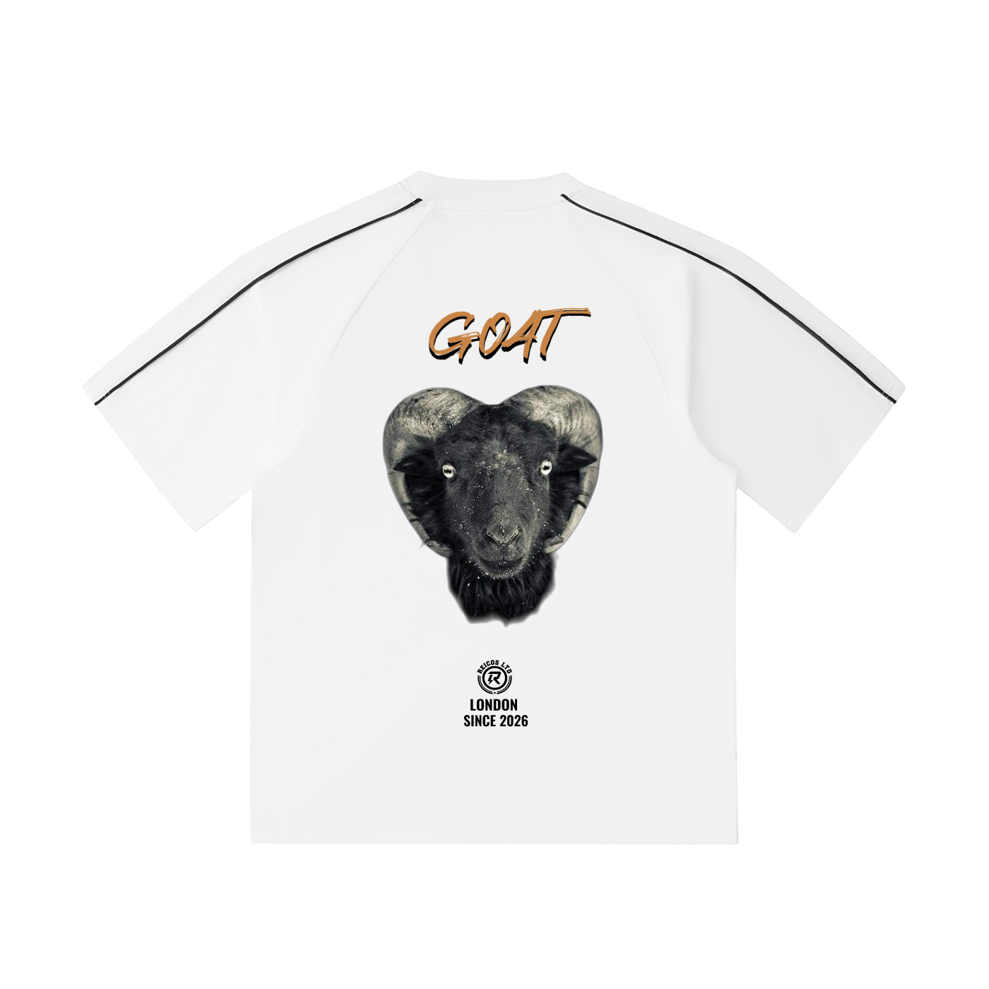 GOAT Contrast Stitch Raglan T-Shirt